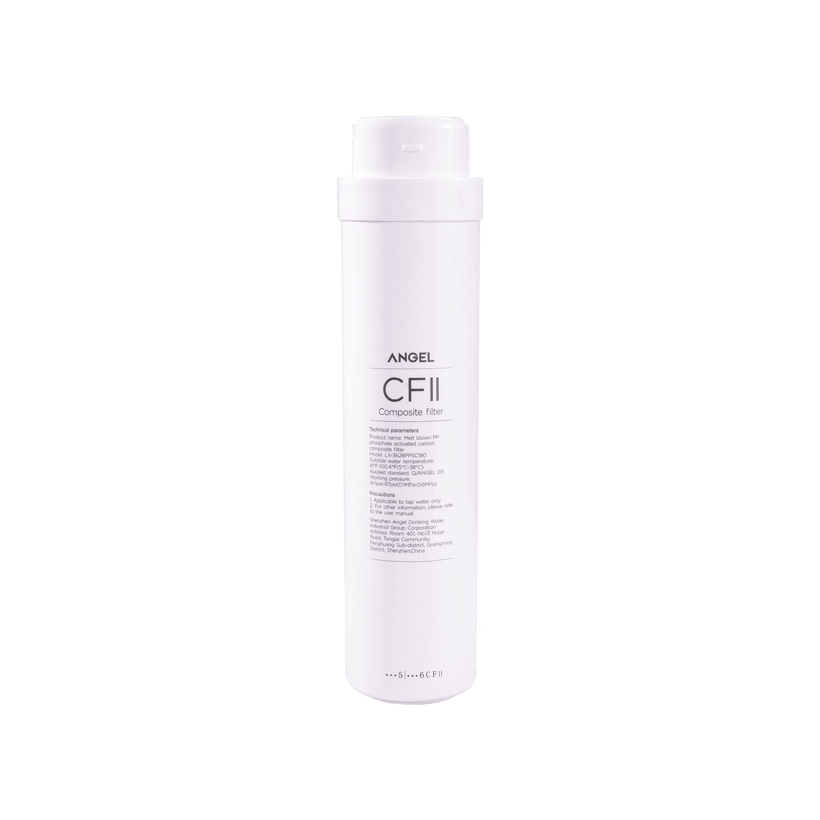 ANGEL X1 Series CFII Replacement Filter Cartridge 1-Pack, for X1, X1Pro, W-J3781-ROC15, W-J3680-ROB15, RO Systems, Removes Dirt, Rust & Sediment, Long-Lasting 6–12 Month Lifespan