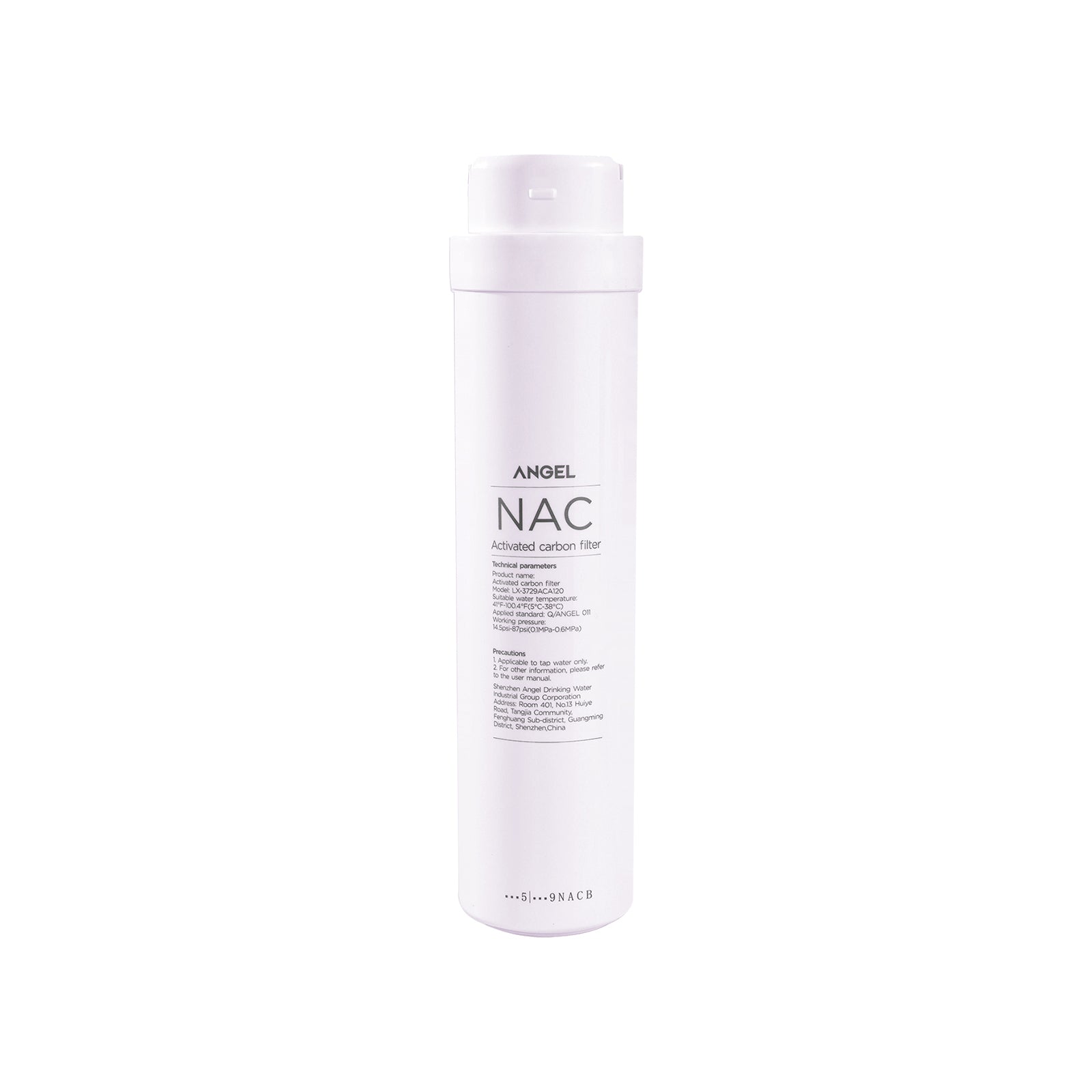 ANGEL X1 Series NAC Replacement Filter Cartridge 1-Pack, for X1, X1Pro, W-J3781-ROC15, W-J3680-ROB15, Fresh & Sweet-Tasting Water Filter for Home Systems, Long-Lasting 12–18 Month Lifespan